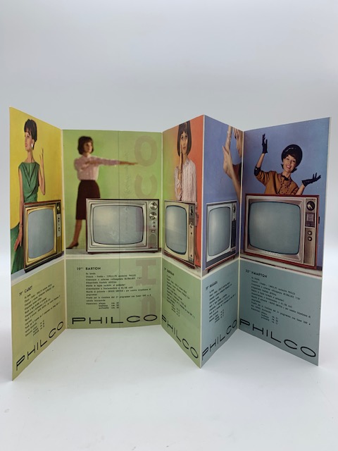 Philco television. Pieghevole pubblicitario